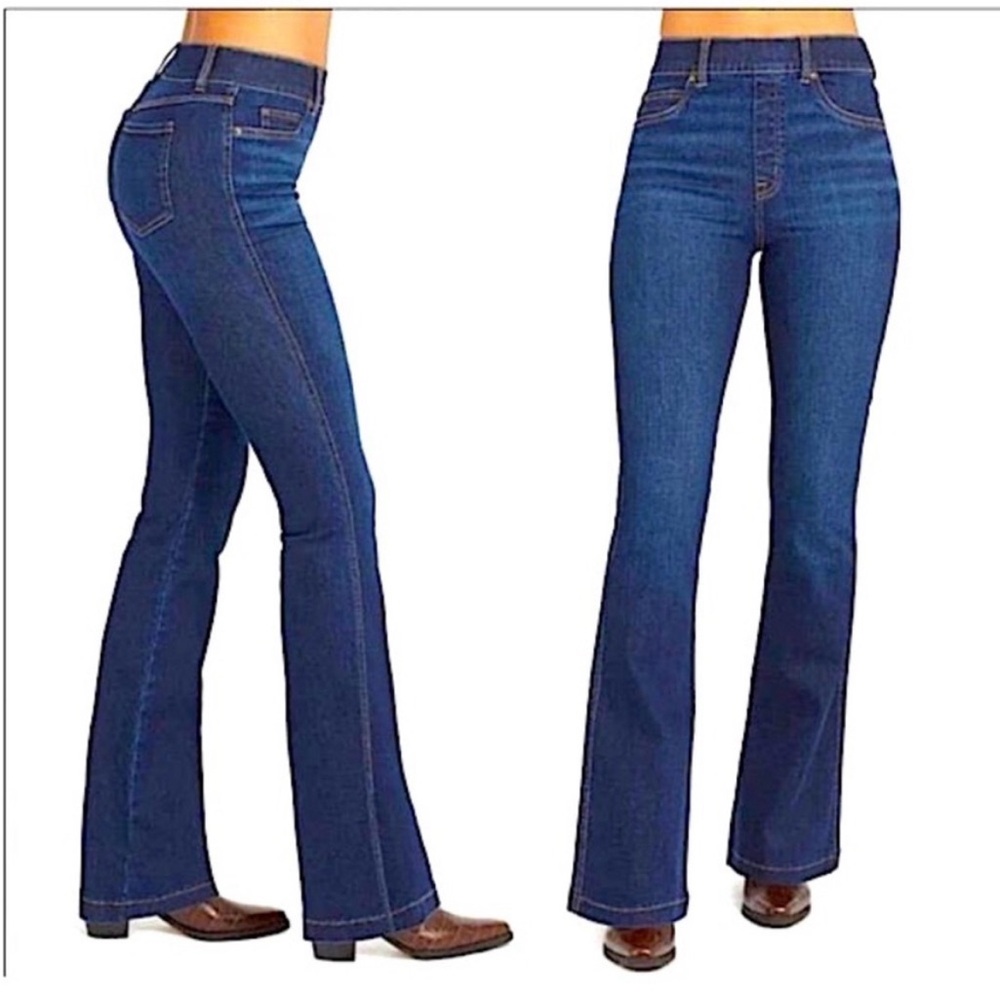 SPANX Clean Indigo Bootcut Trouser Denim Jean Size Small